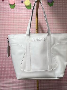 lululemon athletica White Leather Tote